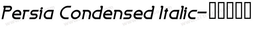 Persia Condensed Italic字体转换